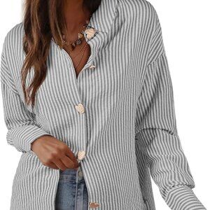 Striped Dress Blouse